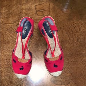 Ralph Lauren Red/Navy Canvas EMB Critters